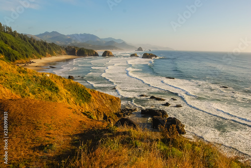 Fototapete California Beach with Sea Stacks