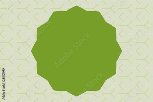 Flat design business Vector Illustration Empty template esp isolated Minimalist graphic layout template for advertising. Twelve 12 Pointed Star shape Dodecagon in Solid Color Zigzag effect Polygon