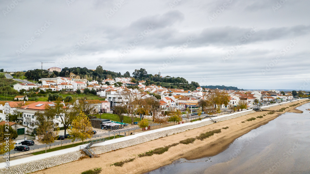 Portugal, Ribatejo Region, Santarem, Coruche on the banks of the Sorraia River which flows into the Tagus River on the banks of the Sorraia River.