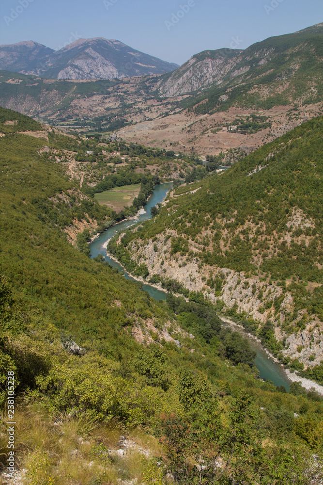 Road trip through Albania: along the shores of the river Drin