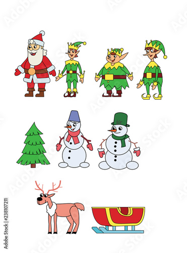christmas character set