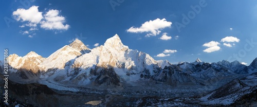 mount Everest and mount Nuptse from Kala Patthar