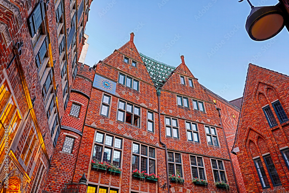 Fototapeta premium houses in old town of bremen germany