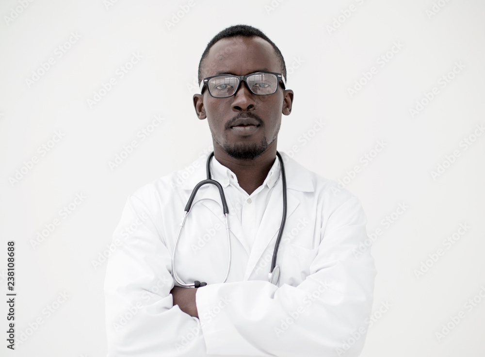 portrait of a successful young doctor