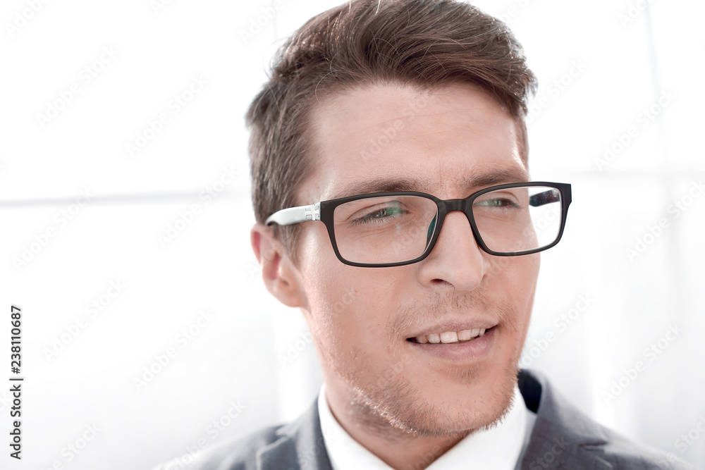 close up.portrait of a confident young businessman close up.portrait of a confident young businessman