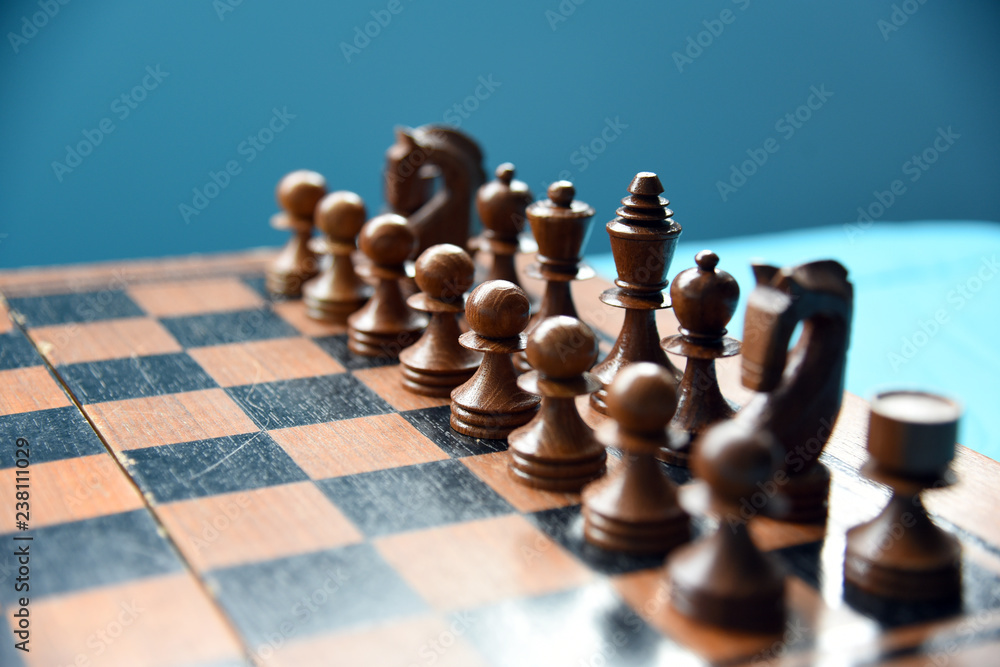Chess board game competition business concept. Chess board game competition business concept.