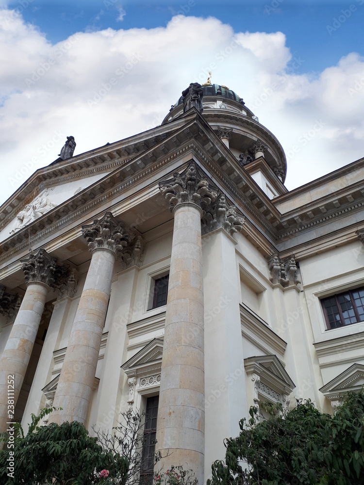 The Gendarmenmarkt is a square in Berlin and the site of an architectural ensemble including the Konzerthaus and the French and German Churches
