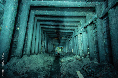 Gallery in the salt mine