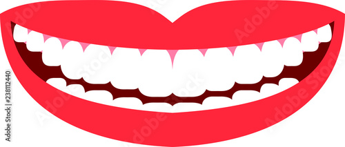 Beautiful Realistic lady's mouth