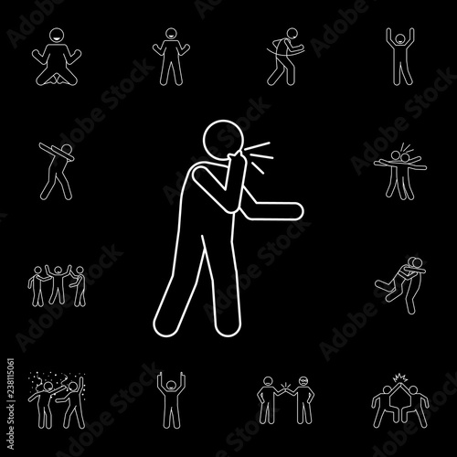 whistle icon. Detailed set of people celebration icons. Premium graphic design. One of the collection icons for websites, web design, mobile app