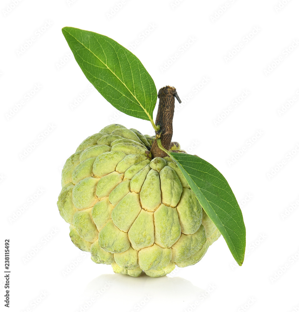 Fototapeta premium Custard apple isolated on white background,annona