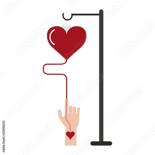 Blood donation campaign elements