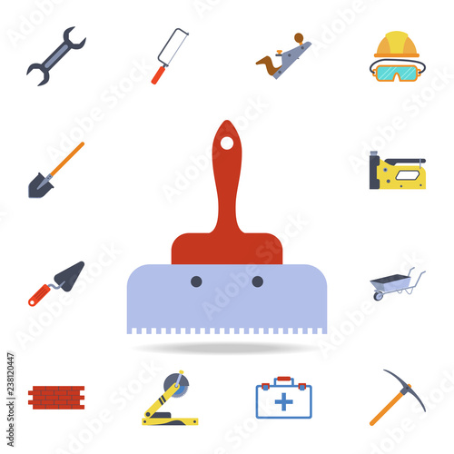 color putty knife icon. Detailed set of color construction tools. Premium graphic design. One of the collection icons for websites, web design, mobile app