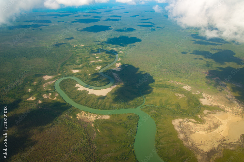 Aerial view of the landscape of Gove peninsula in Northern Territory state of Australia. Aerial view of the landscape of Gove peninsula in Northern Territory state of Australia.