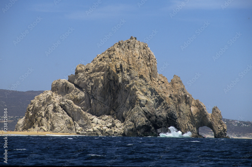 rock in sea outside cabo san lucas mexico