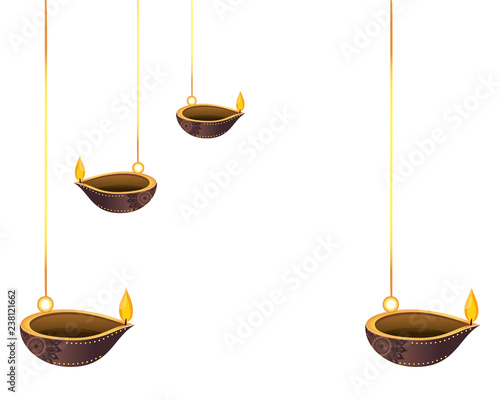 Lanterns oil candles hanging