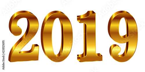 2019　西暦　新年　アイコン 