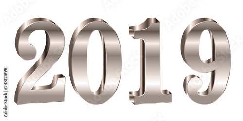 2019　西暦　新年　アイコン 