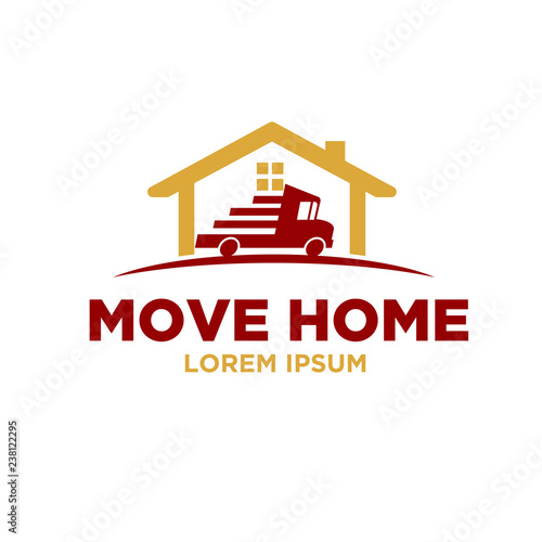courier move home logo designs