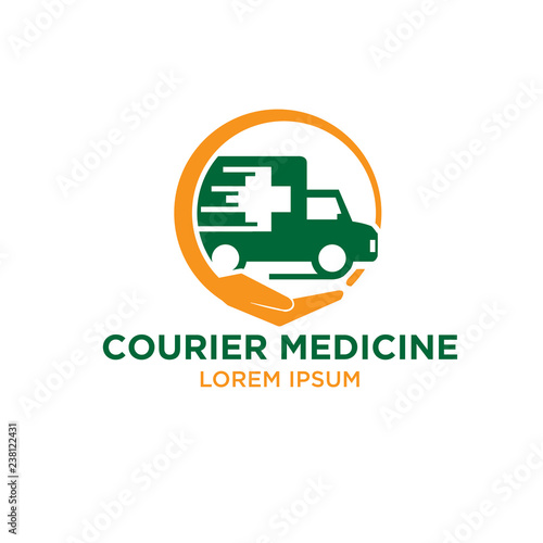 medical courier logo designs