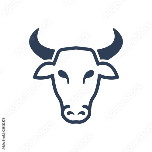 Simple Illustration of Bull Icon