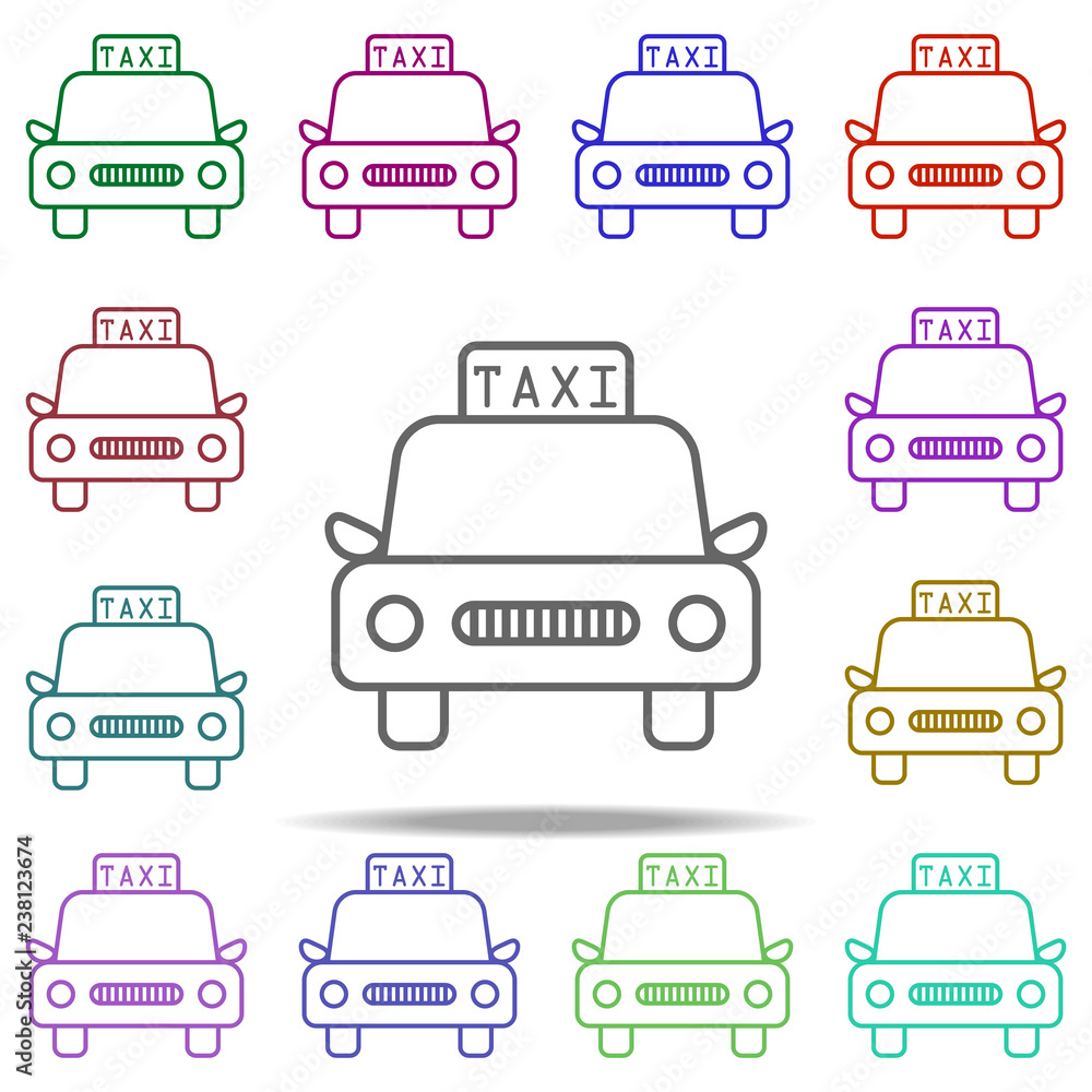 Taxi icon. Elements of Hotel in multi color style icons. Simple icon for websites, web design, mobile app, info graphics