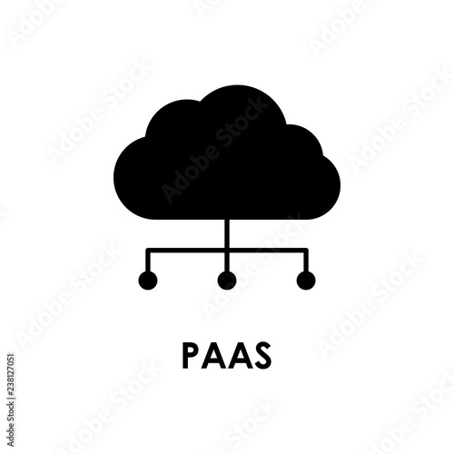 cloud, connection, PAAS icon. One of business icons for websites, web design, mobile app