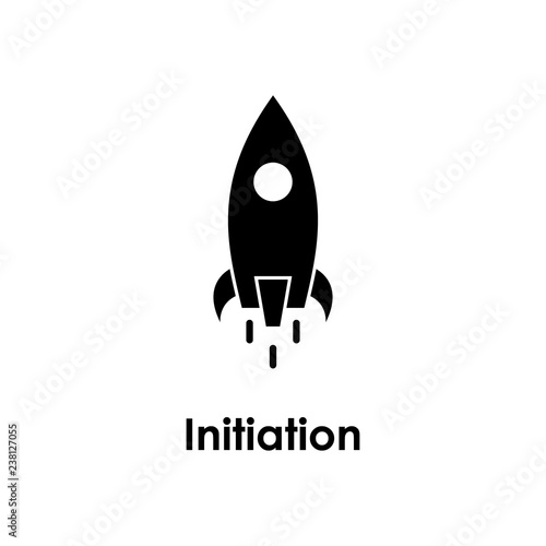 rocket, initiation icon. One of business icons for websites, web design, mobile app