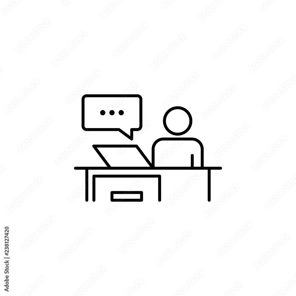 Consulting, desk, job icon. Element of business people icon for mobile concept and web apps. Thin line Consulting, desk, job icon can be used for web and mobile Consulting, desk, job icon. Element of business people icon for mobile concept and web apps. Thin line Consulting, desk, job icon can be used for web and mobile