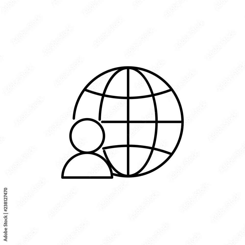 Freelancer, online, person icon. Element of business people icon for mobile concept and web apps. Thin line Freelancer, online, person icon can be used for web and mobile Freelancer, online, person icon. Element of business people icon for mobile concept and web apps. Thin line Freelancer, online, person icon can be used for web and mobile