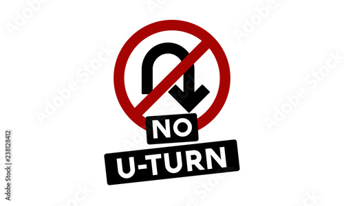 No U-Turn Sign