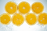 Oranges Water Splash