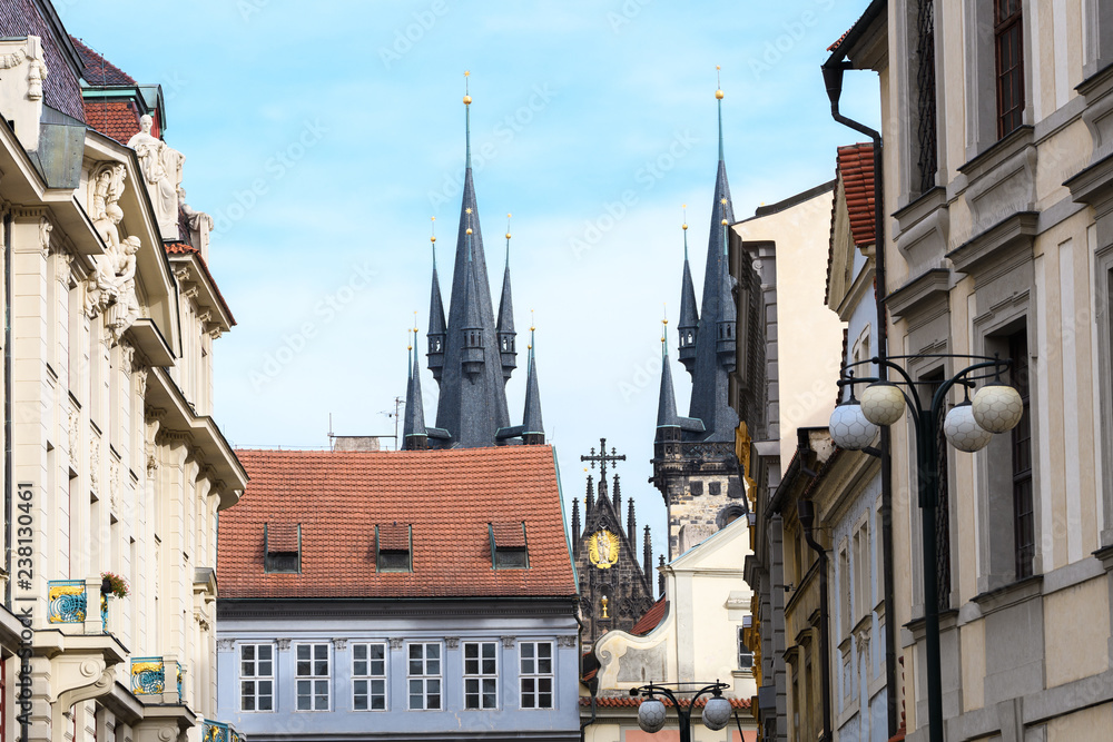 Obraz premium prague clock tower view