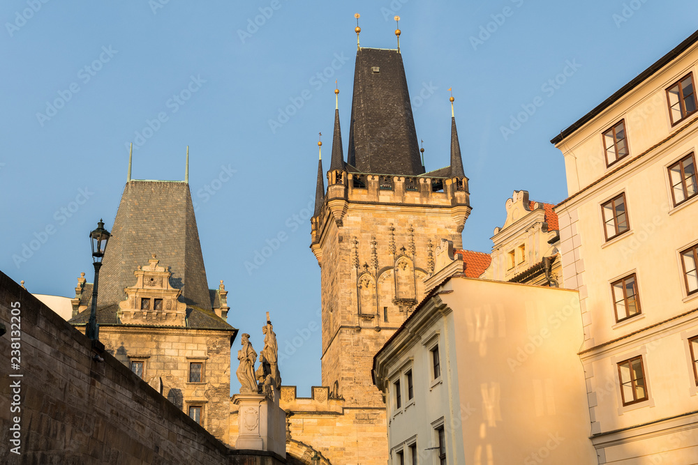 Fototapeta premium famous charles bridge of prague, czech reopublic