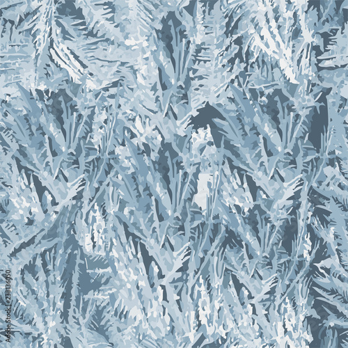 Frozen icing seamless pattern, vector illustration