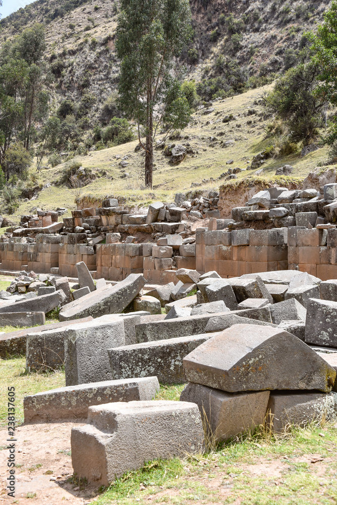 The Intiwatana and Pumacocha archaeological site, Ayacucho, Peru