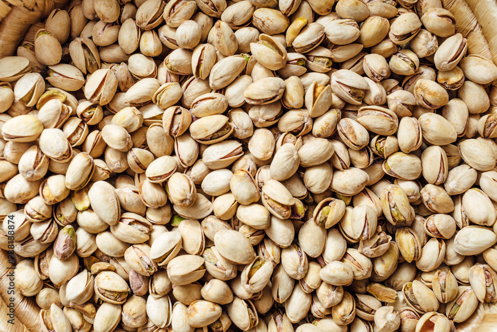 Close-up of pistachio. Salted pistachio - beer snack. Close-up of pistachio. Salted pistachio - beer snack.