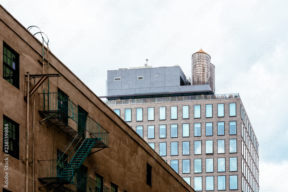 Residential buildings in DUMBO area in New York