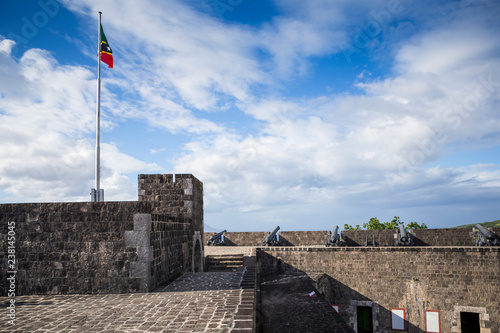 Cannons at Brimstone Hill Fortress on Saint Kitts photo