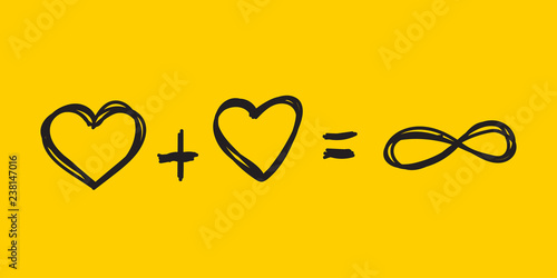 Two hearts forever in love