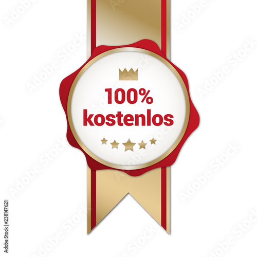 edle Auszeichnung für ein 100% kostenfreies Angebot