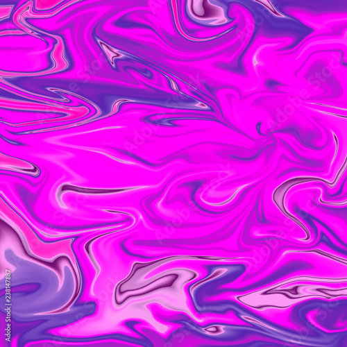 Abstract psychedelic marble art with acid pink and purple colors. Memphis style