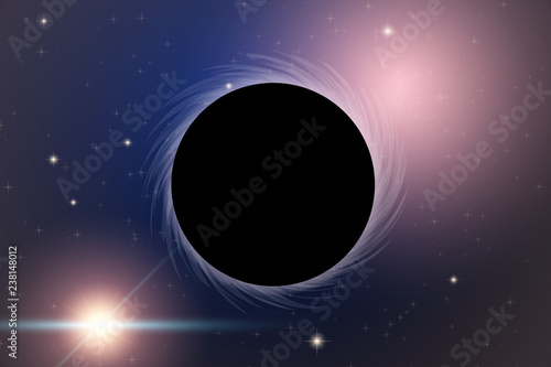 Background of Space with Black Hole