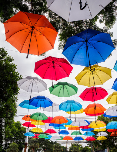 Colorful umbrellas