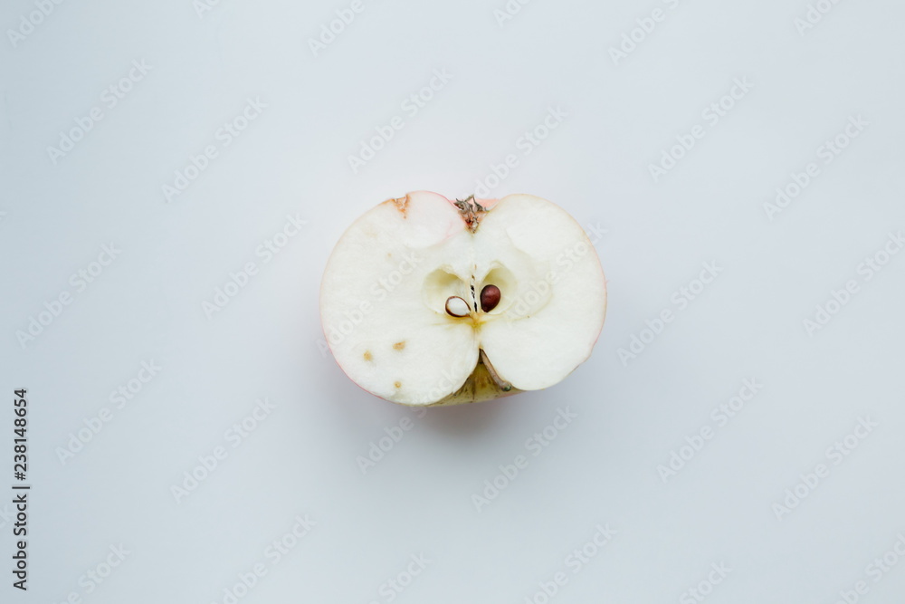 apple on white background apple on white background