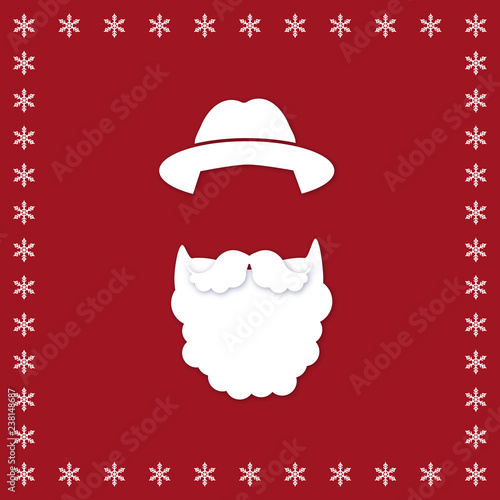 Weihnachtsmann mit Kopfbedeckung Hut