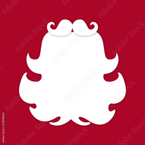 white fluffy Santa beard christmas