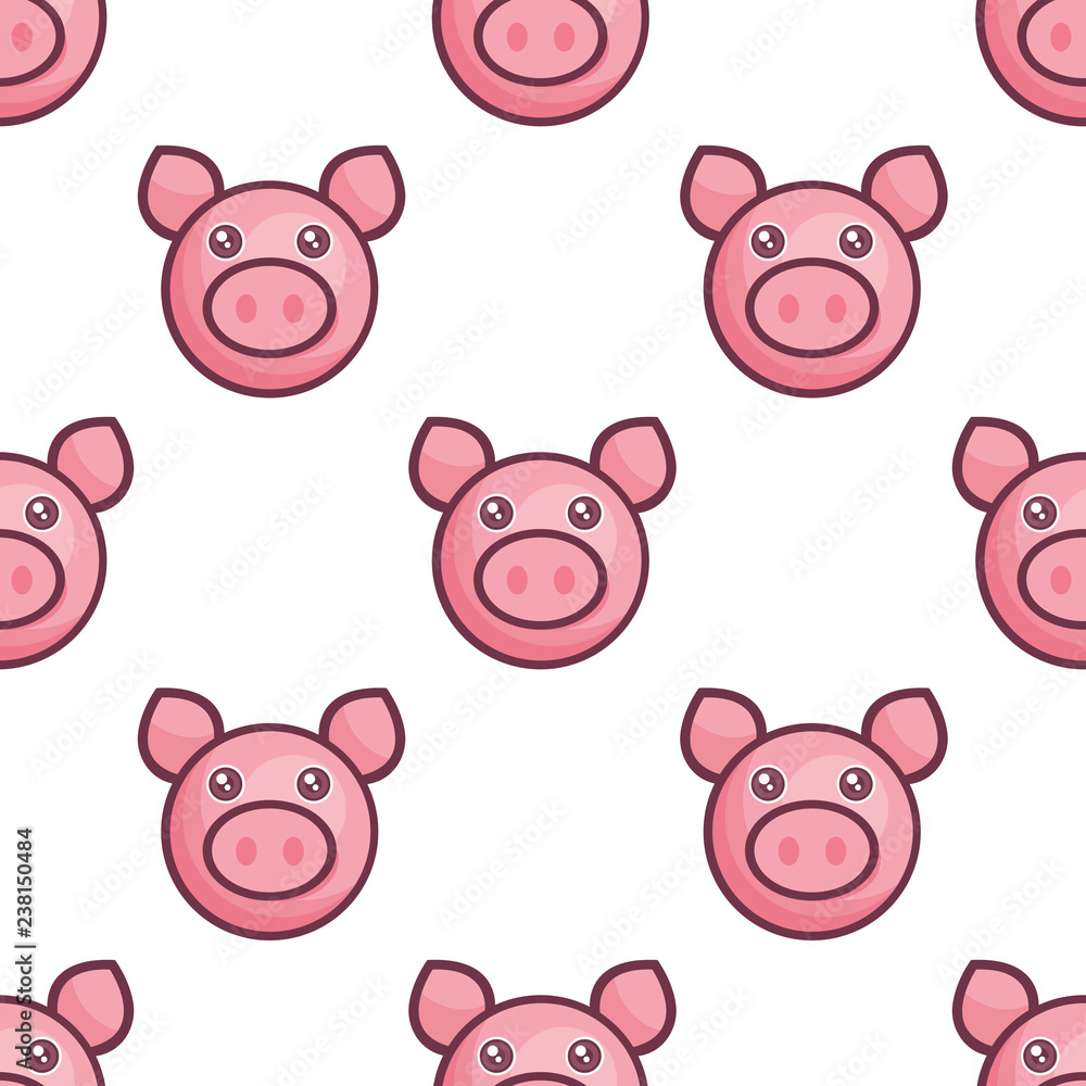 Pig seamless pattern Pig seamless pattern