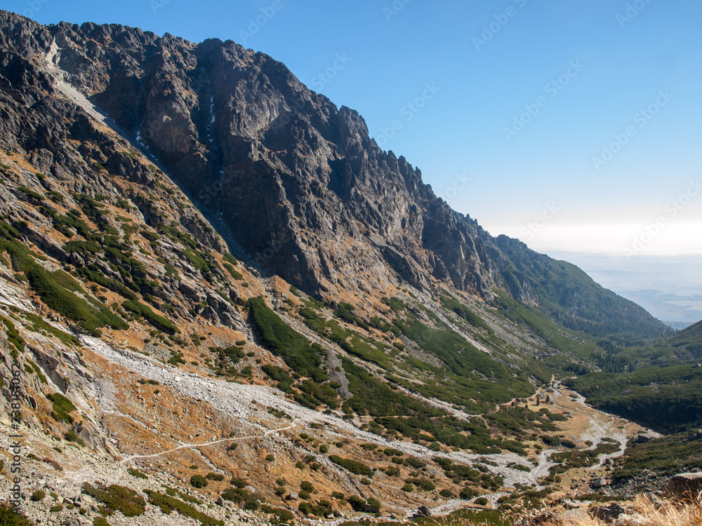  Valley of Five Spis Lakes. High Tatra Mountains, Slovakia.