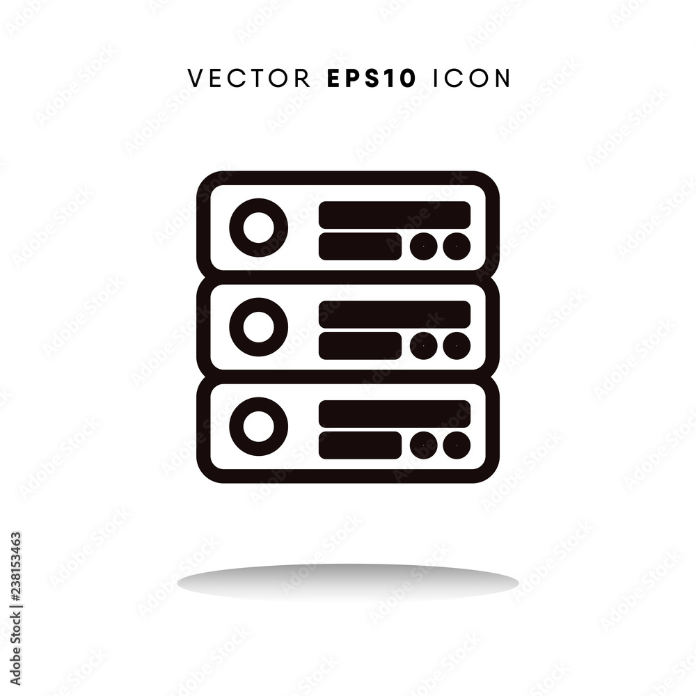 Database vector icon Database vector icon